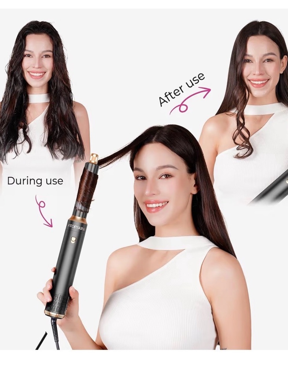 6-in-1 Hair Styler in Black & Rose Gold - Picture 5 of 13